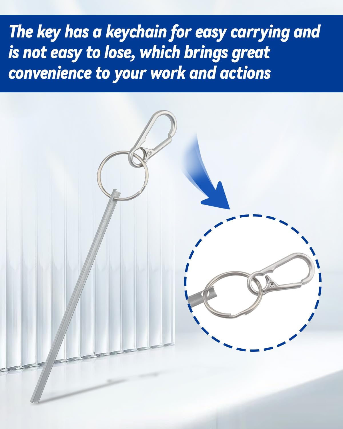 SZRKRLA stainless steel 304 elevator key for durability and rust resistance.