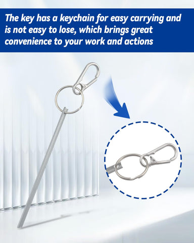 SZRKRLA stainless steel 304 elevator key for durability and rust resistance.
