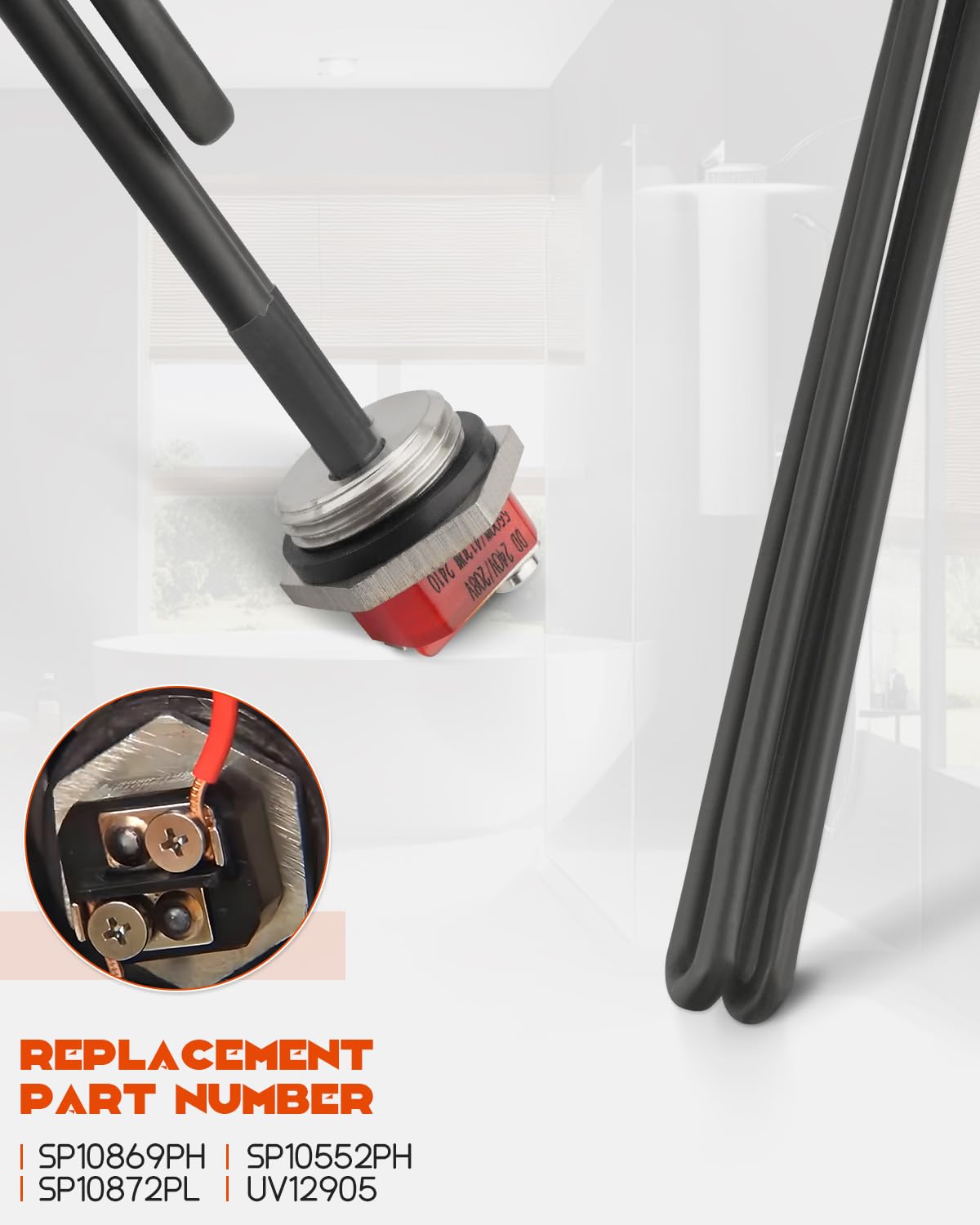 SZRKRLA stainless steel heating element resists corrosion for longer life