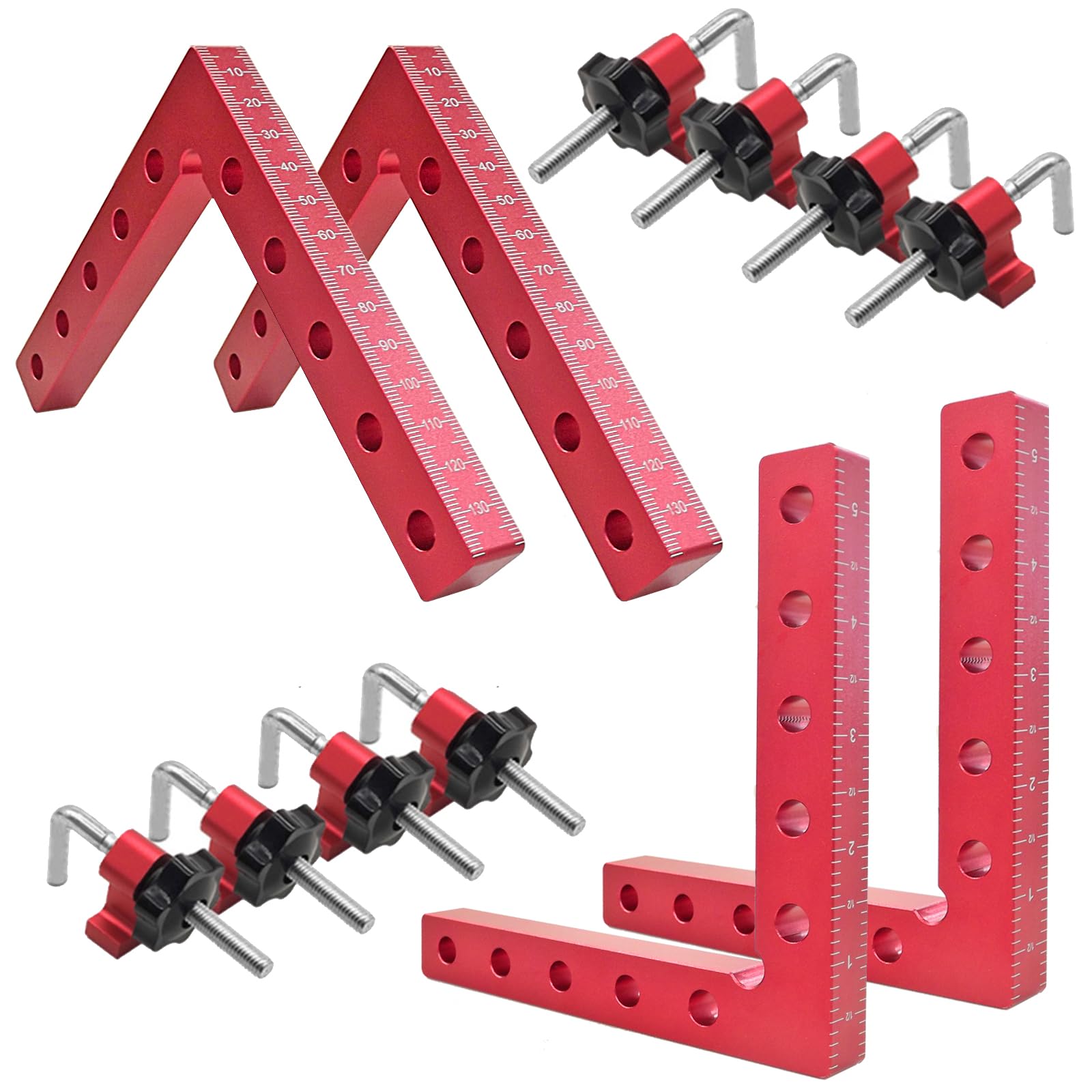 SZSFSYYX 90-degree clamp in use for frame corner alignment and precise joins.