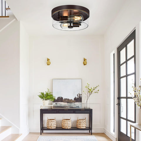 Durable oil-rubbed-bronze base of SZZGCO fixture resists rust