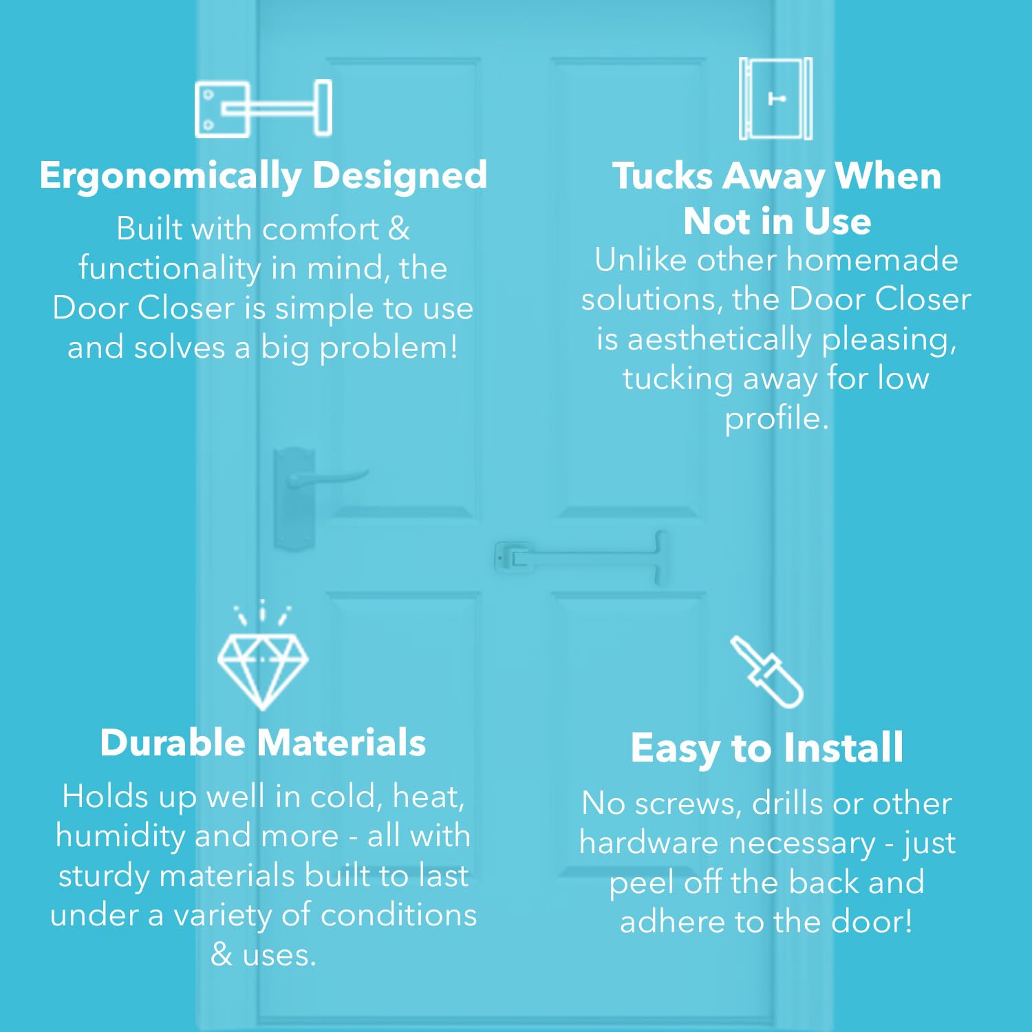 T-PULL white ABS material closeup highlighting sleek, clean design.