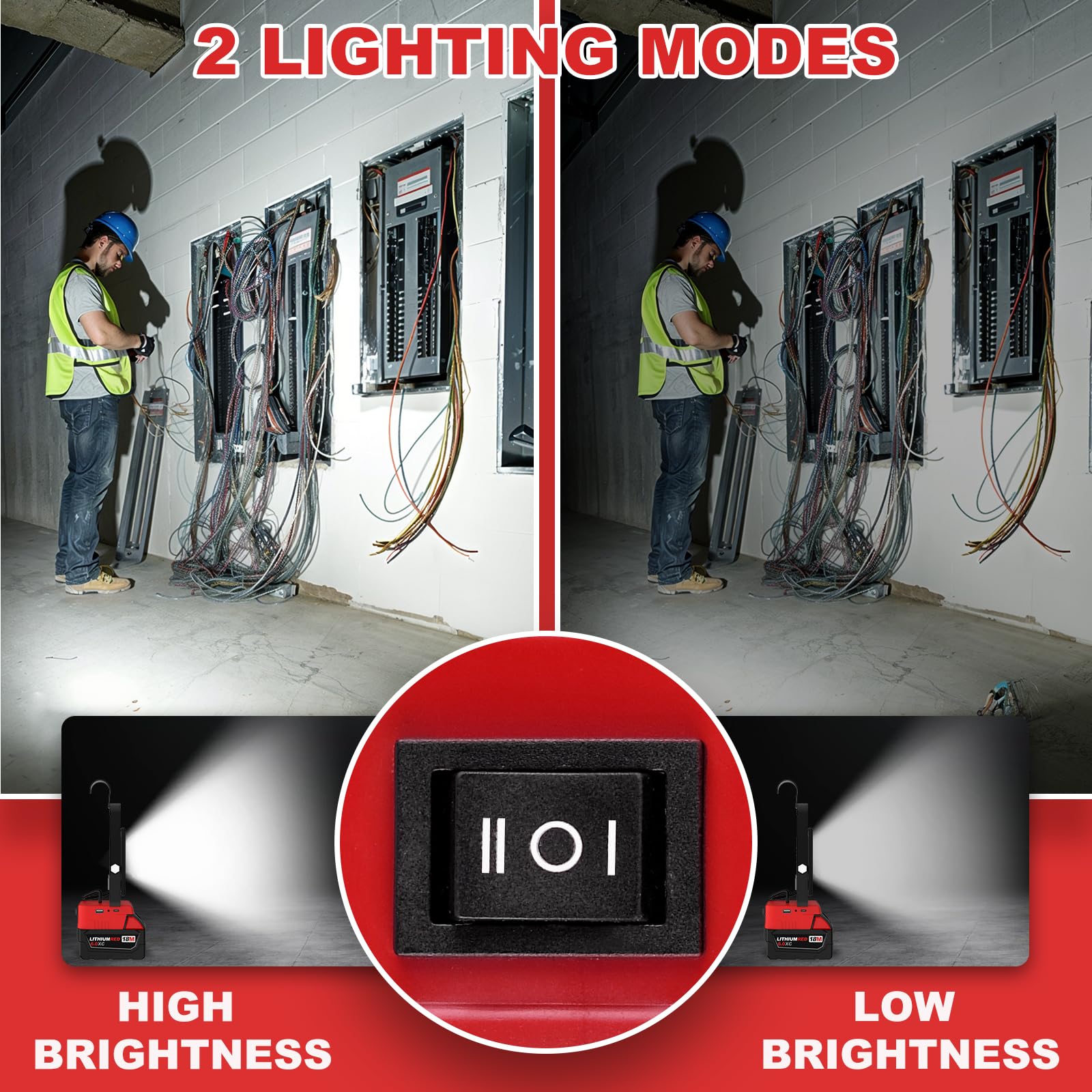 T-SUN 60W work light with rugged aluminum housing for outdoor durability.