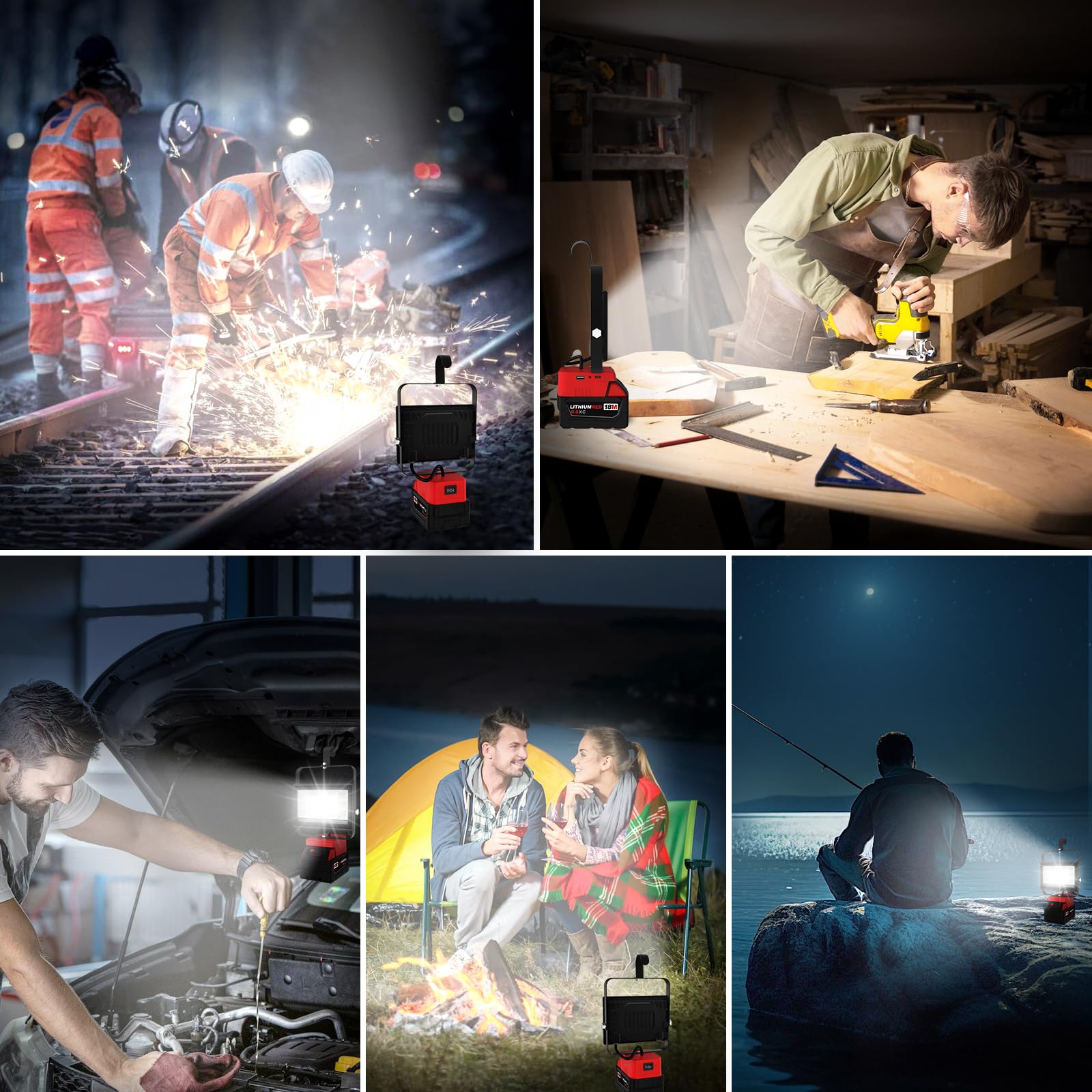 T-SUN 60W work light ideal for emergencies and outdoor tasks.