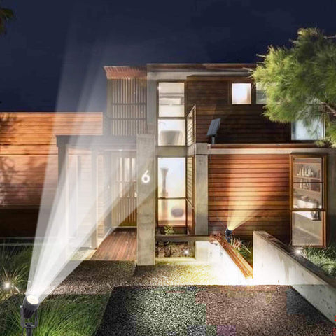 T-SUN easy-install design with ground stake and wall mounting options