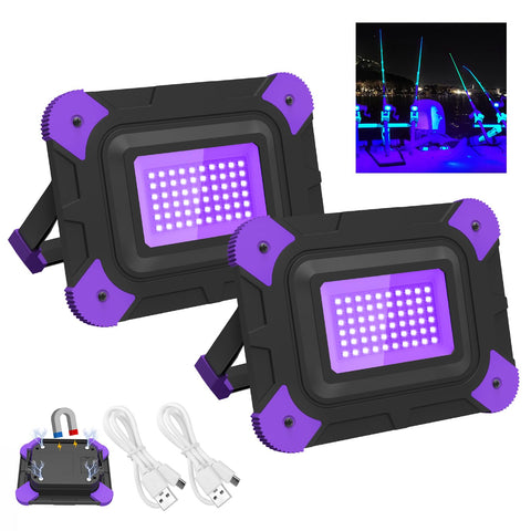 T-SUN Rechargeable Black Light front view showing portable glow for parties