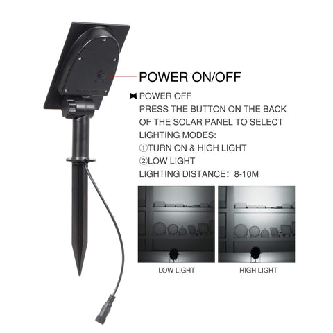 T-SUN dual-mode light with high and low settings for versatile use