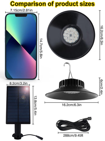 T-SUN IP65 weatherproof pendant light withstands rain and snow.