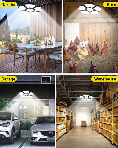 T-SUN solar shed light includes 16.4 ft cable for easy installation