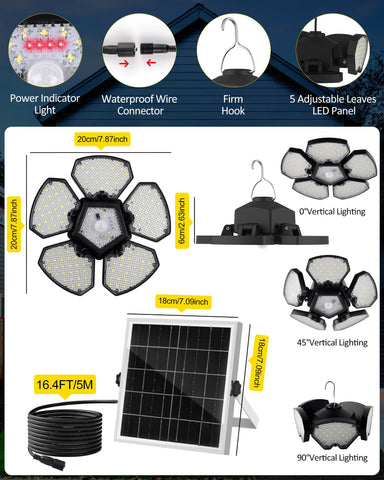 T-SUN built-in 2000mAh battery for extended illumination