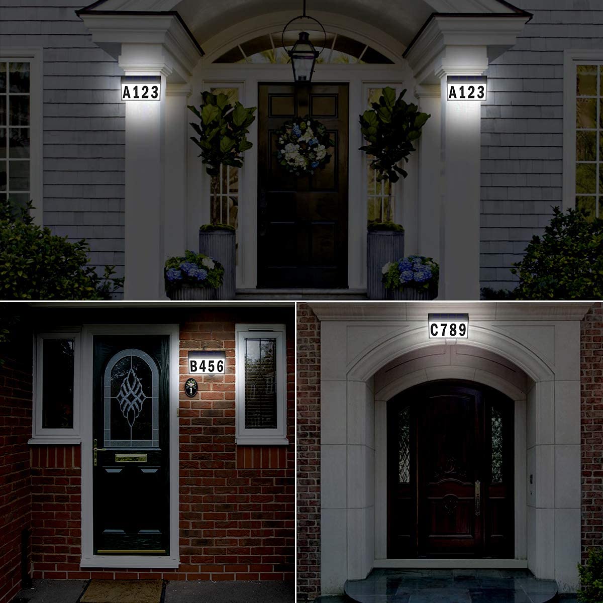T-SUNUS Solar Address Sign outdoor durability suits year-round weather.