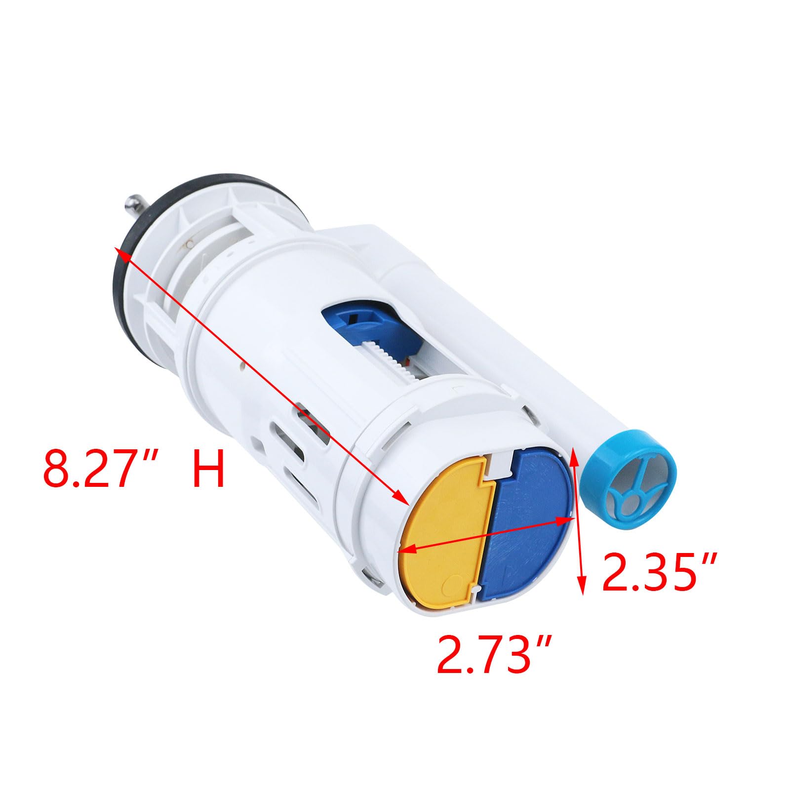 T Tulead flush valve with 65-70mm diameter for tank compatibility