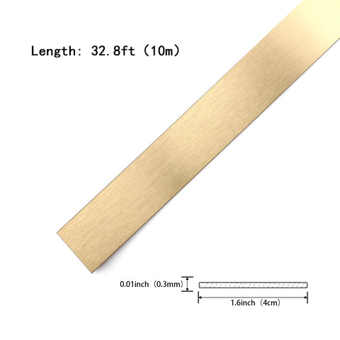 Taaizau gold brushed trim on walls adds a premium decorative touch