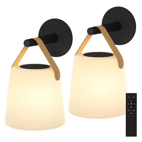 TACAHE rechargeable wall sconce mounted in a camper for cordless ambient lighting