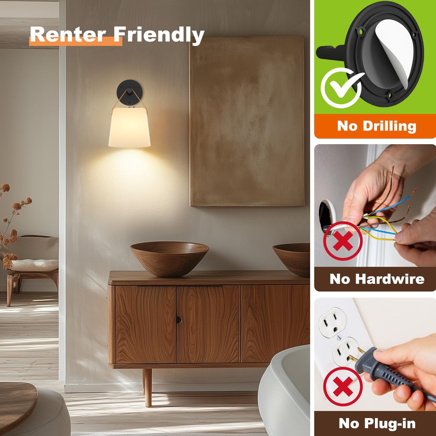 TACAHE lighting shows warm neutral and cool color temperatures