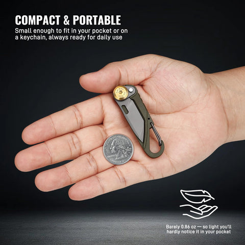 TACRAY Vinto green compact design emphasizes lightweight everyday portability