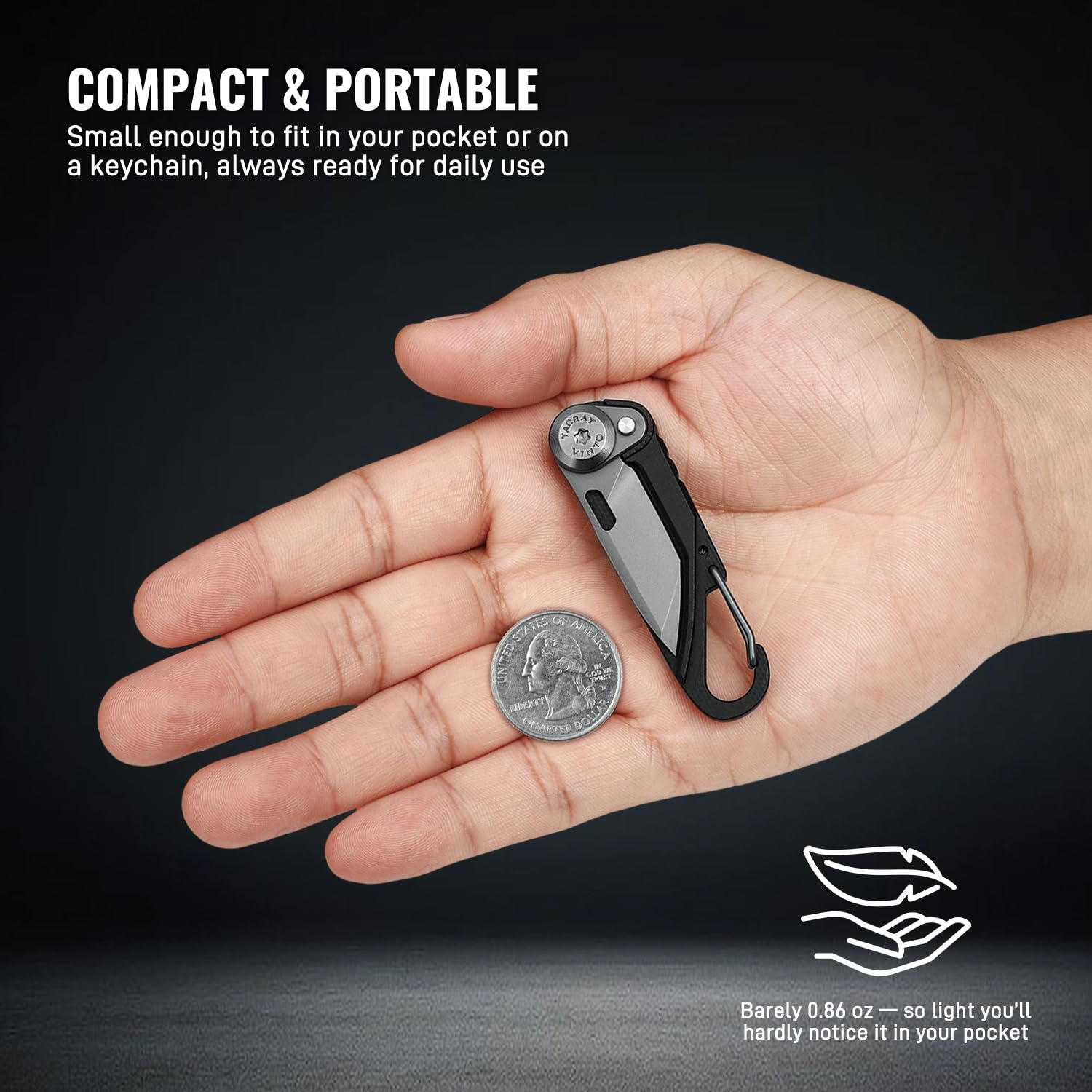 TACRAY Vinto compact EDC ready for travel and everyday use