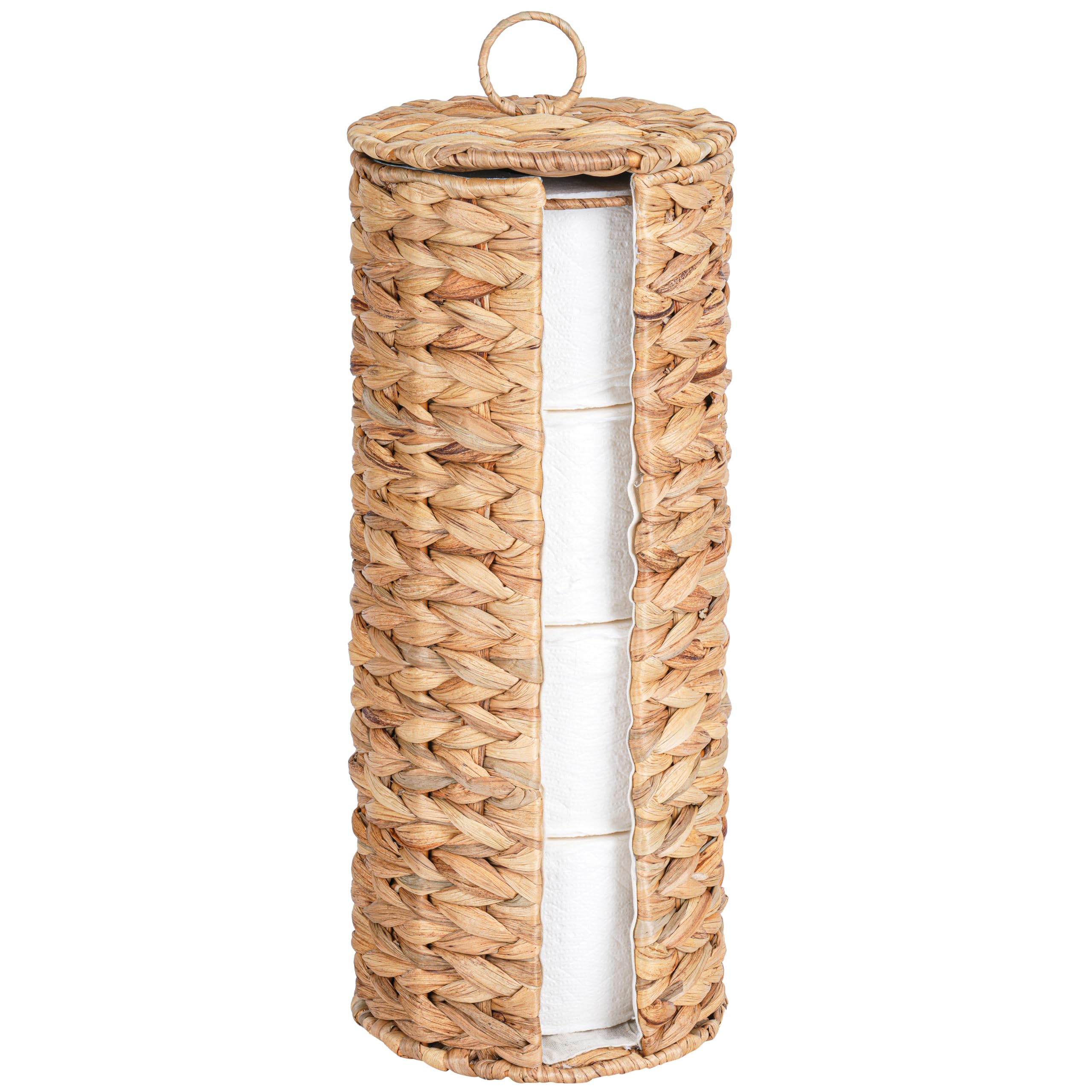Tadacumir four mega rolls toilet paper holder keeps rolls within easy reach.