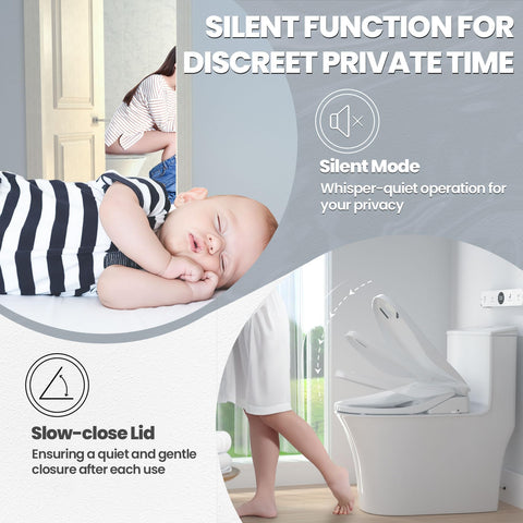 Tadashi bidet built-in dryer for hands-free drying