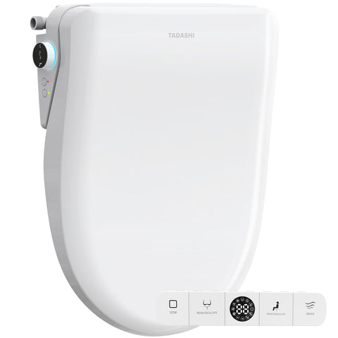 Tadashi bidet remote control panel for quick adjustments and night visibility