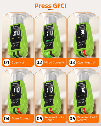 Tadeto durable ABS shell resists drops and harsh jobsite conditions