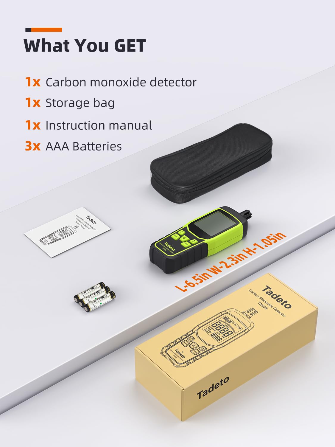 Tadeto detector storage pouch for secure transport