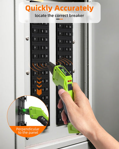 Tadeto dual LCD screen provides synchronized voltage and signal strength views
