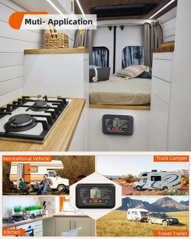 Tadeto RV reset and mute button with visual status indicators.