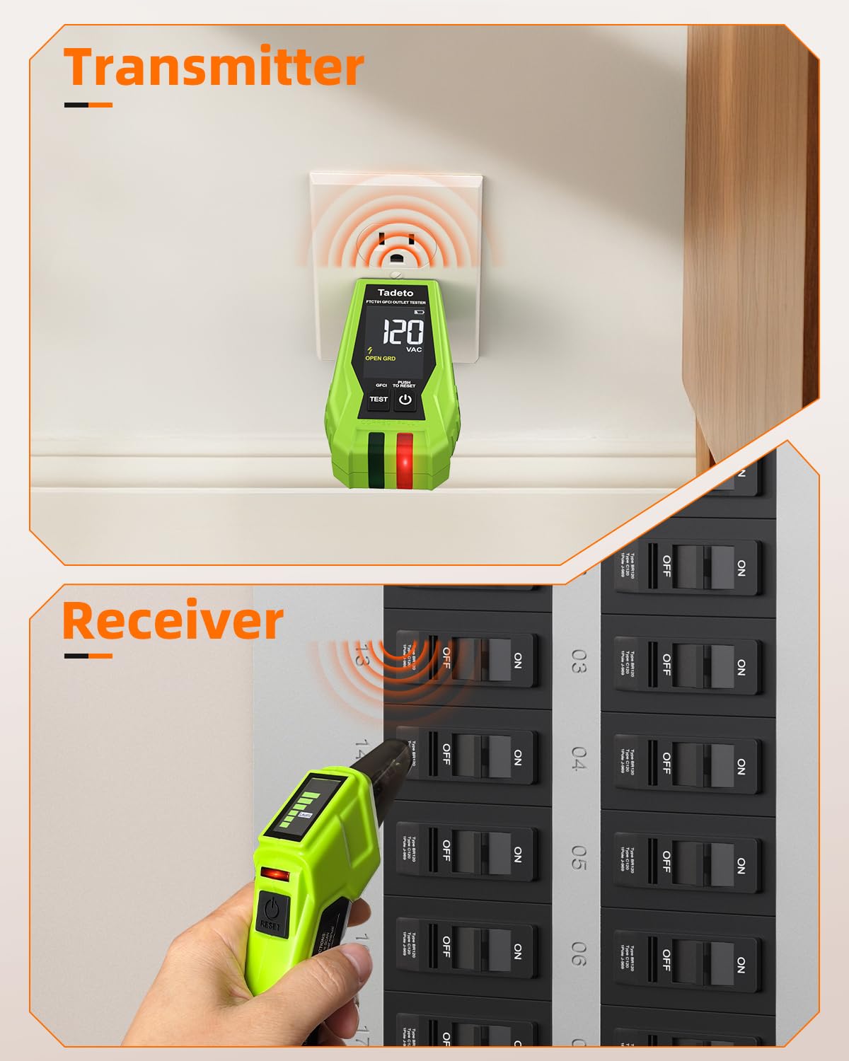 Tadeto through-wall circuit tracing capability for hidden wiring