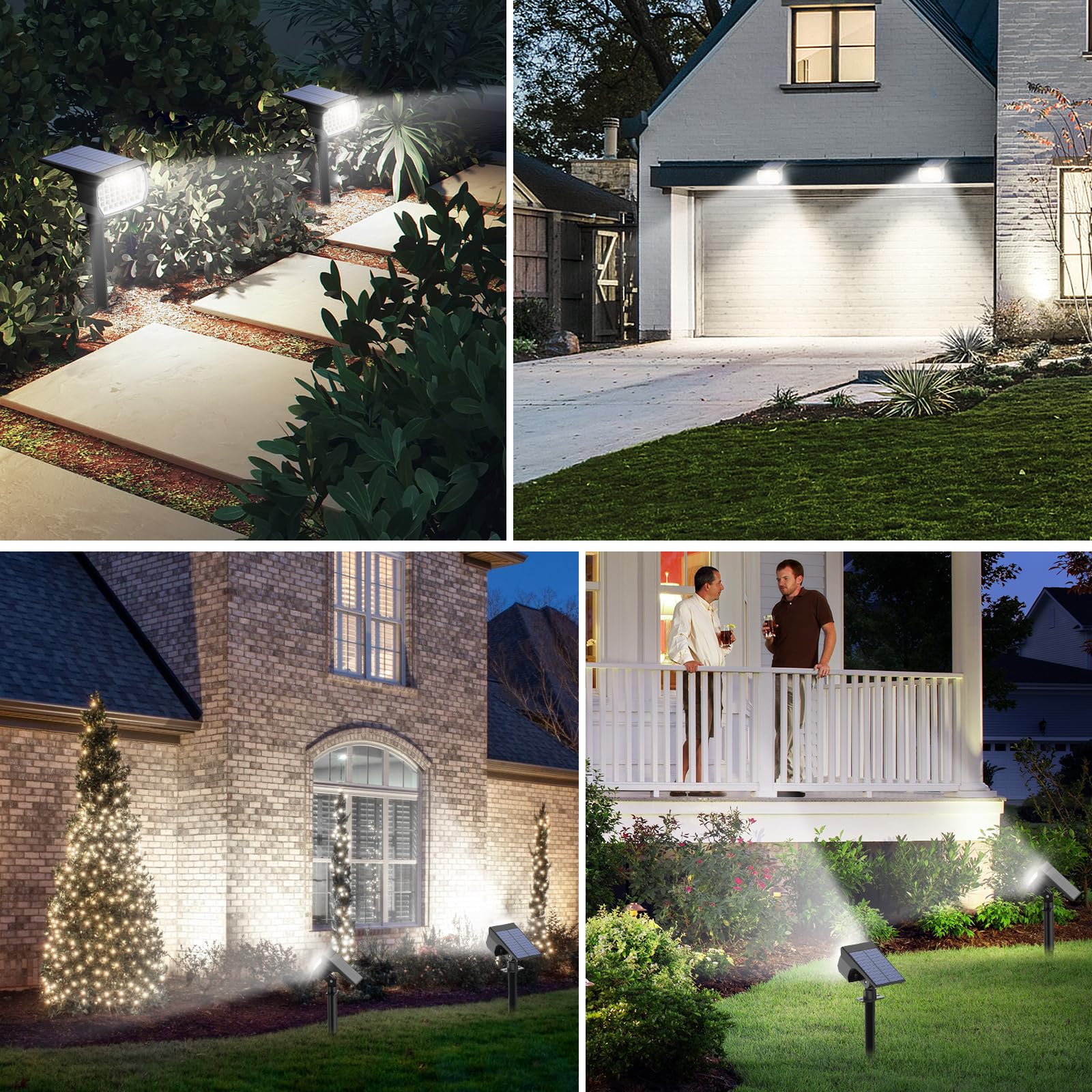 Tadyreal solar spot lights offer three modes for flexible brightness on pathways and gardens.