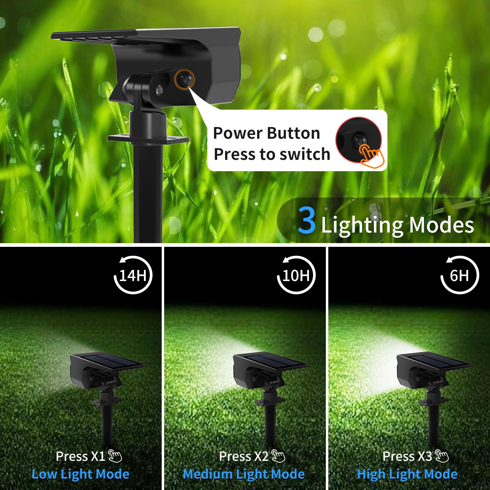 Tadyreal high brightness up to 800 lumens for clear visibility.