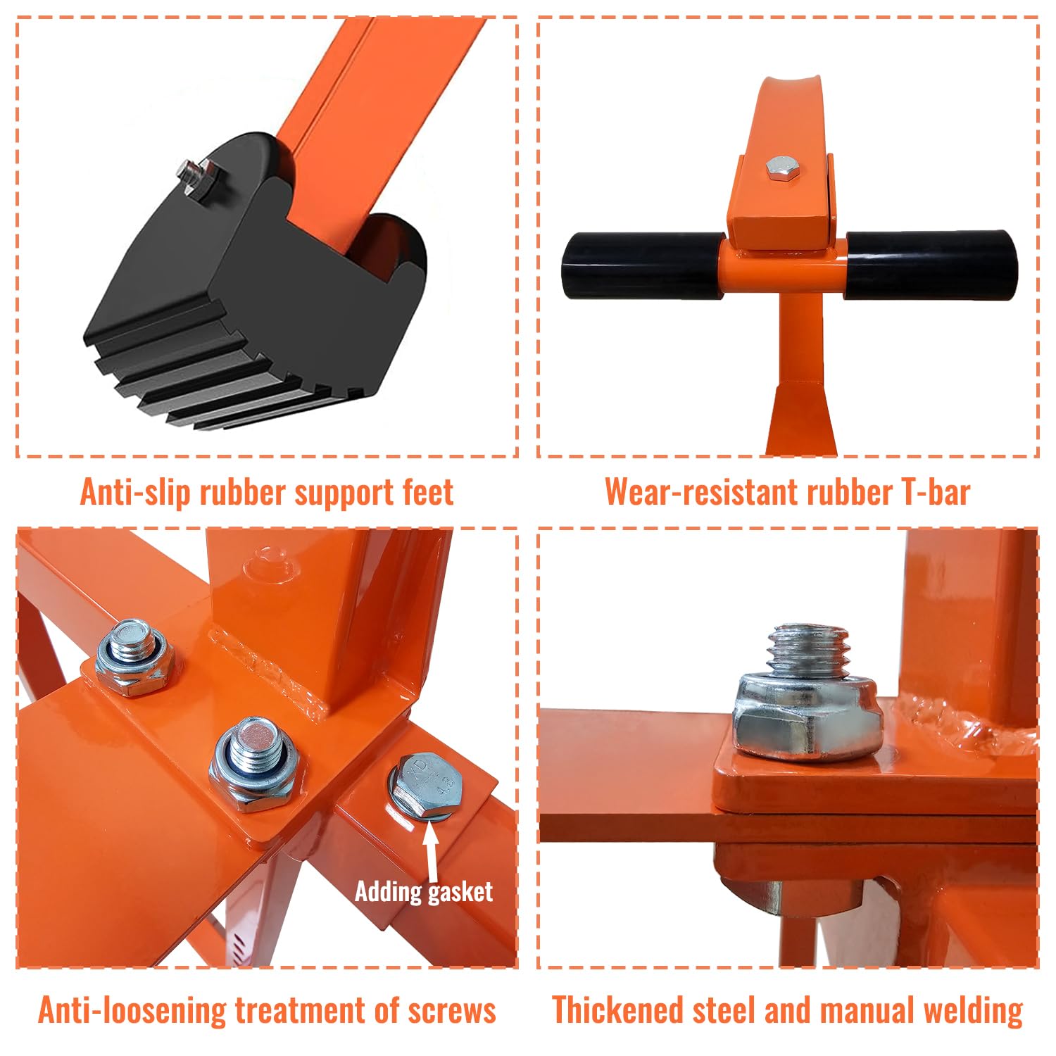 Taeoox anti-slip rubber feet improve ladder stability on roof surfaces