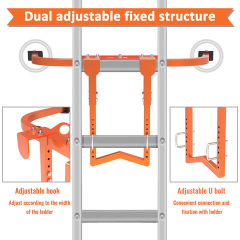 Taeoox ladder stabilizer with tool tray for organizing essentials