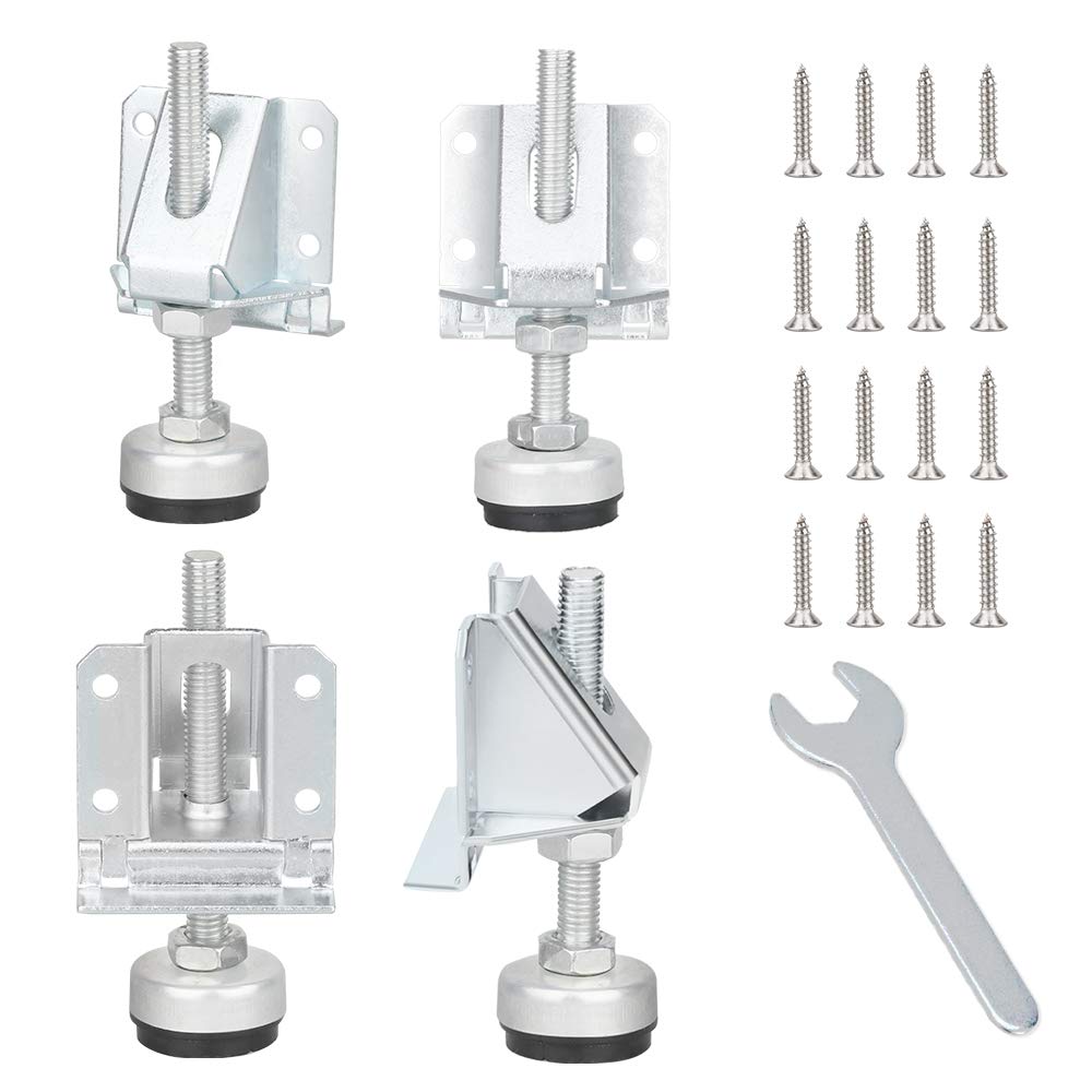Tahikem levelers install quickly with drill or screwdriver.