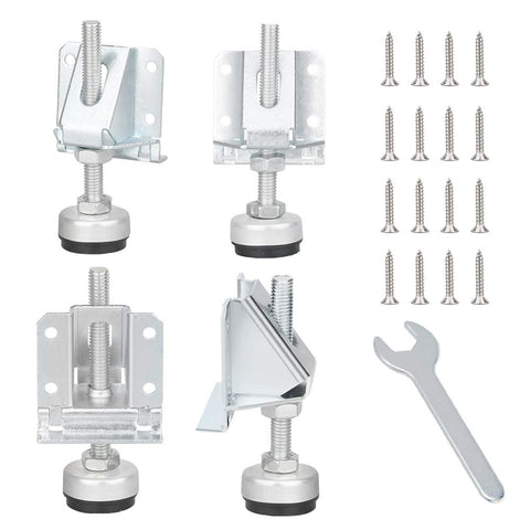 Tahikem levelers install quickly with drill or screwdriver.
