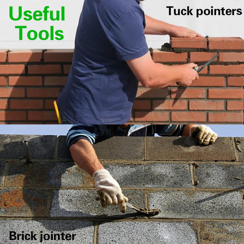 Tahikem tuck pointers smooth mortar between bricks and blocks