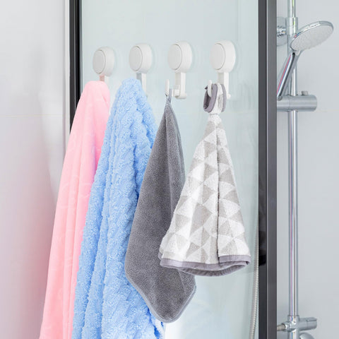 TAILI bathroom decor: white finish hook blending with decor