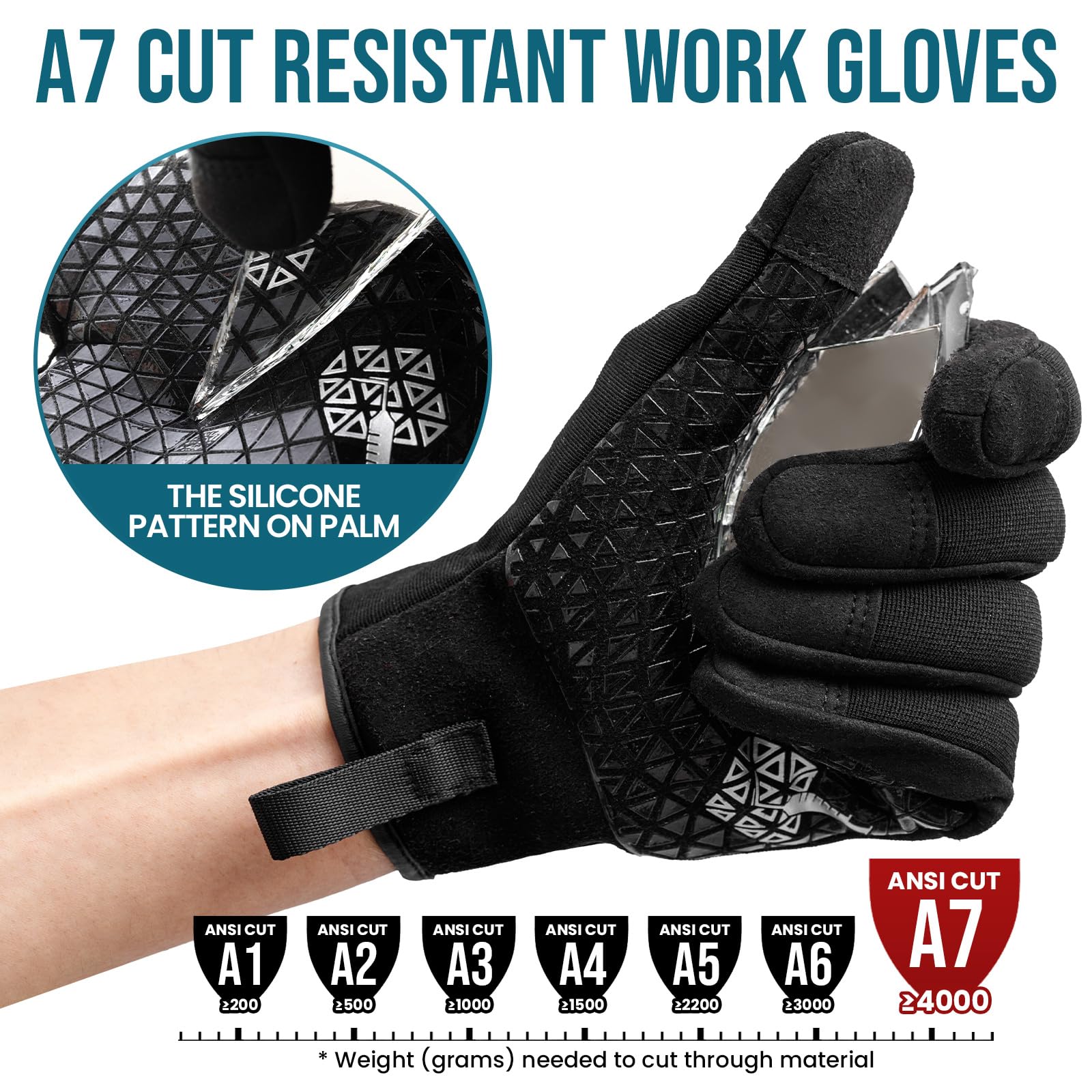 TAILI Durable gloves suited for metalwork and construction tasks.