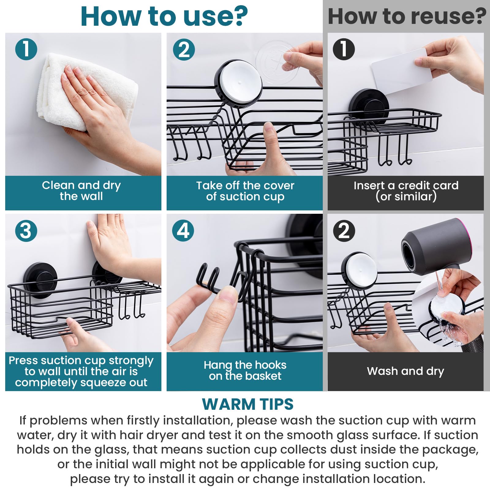TAILI removable basket for easy cleaning and repositioning