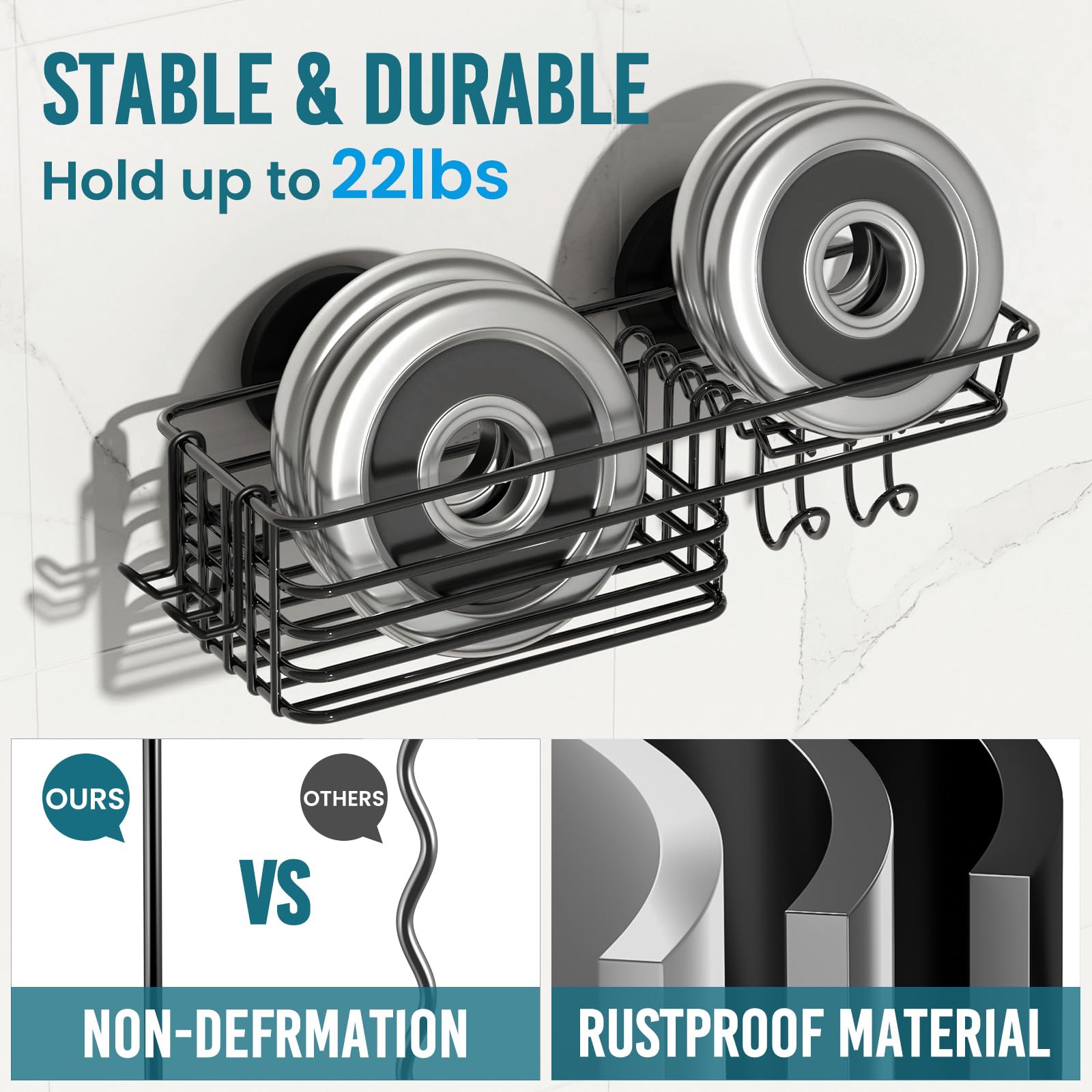 TAILI rustproof stainless steel basket with hollow-out design promotes airflow