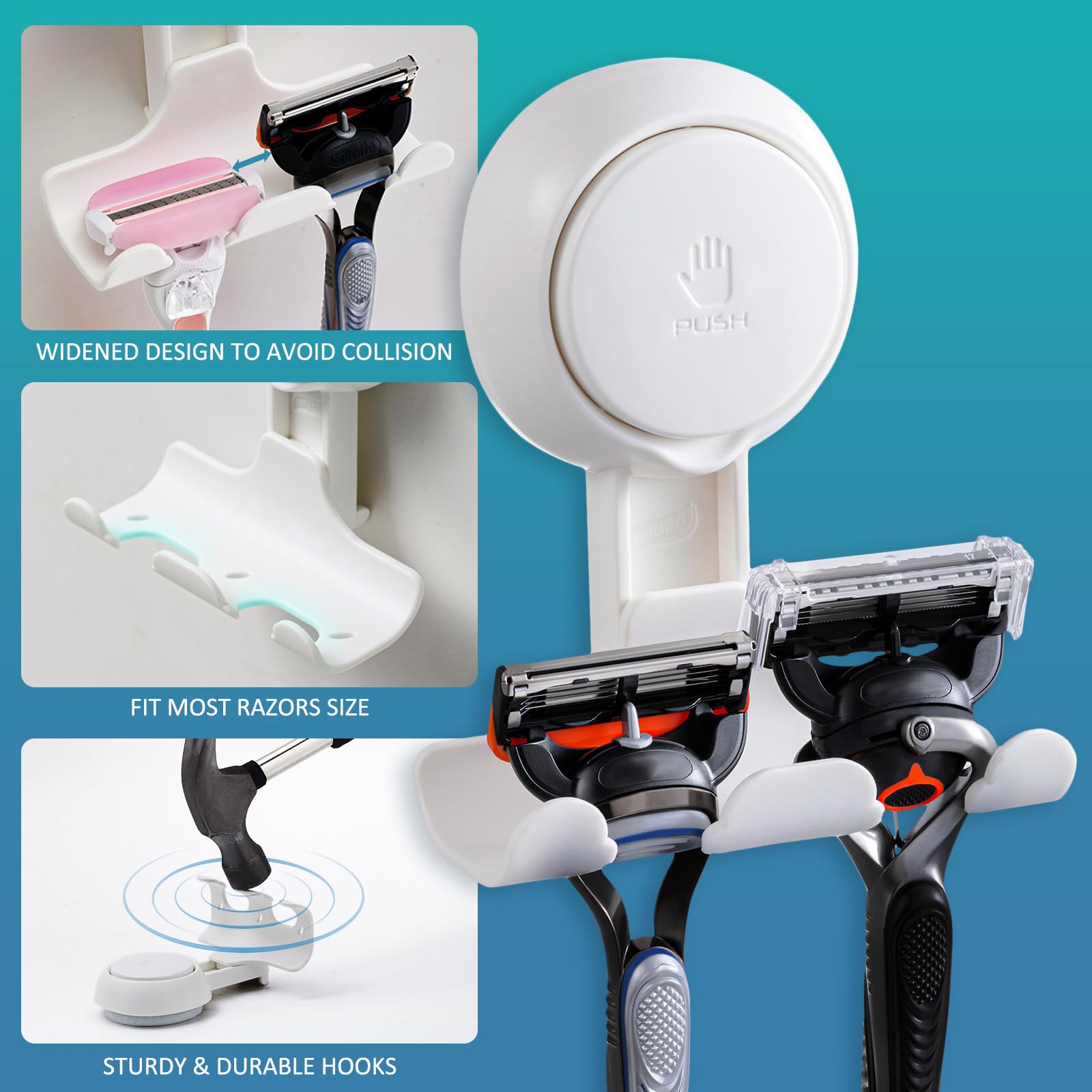 TAILI loofah hook keeps bathroom scrubbers within reach for daily use.