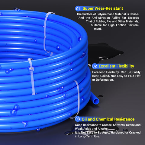 TAILONZ PNEUMATIC Pu Tube strong restoring force supports quick return after bends.
