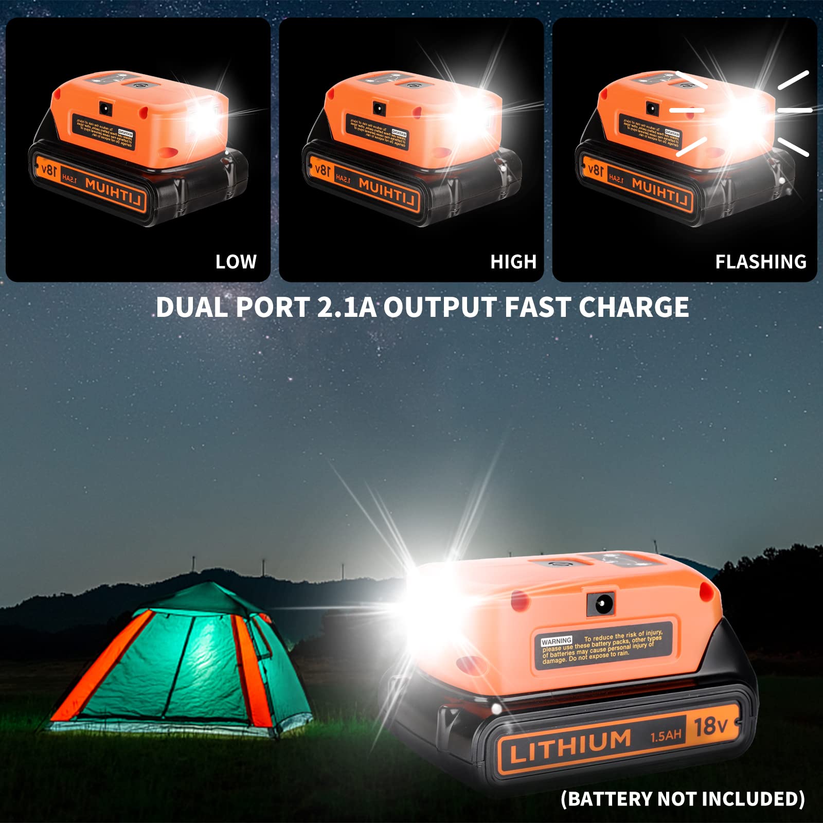 Taingwei adapter includes 12V DC output for compatible gear