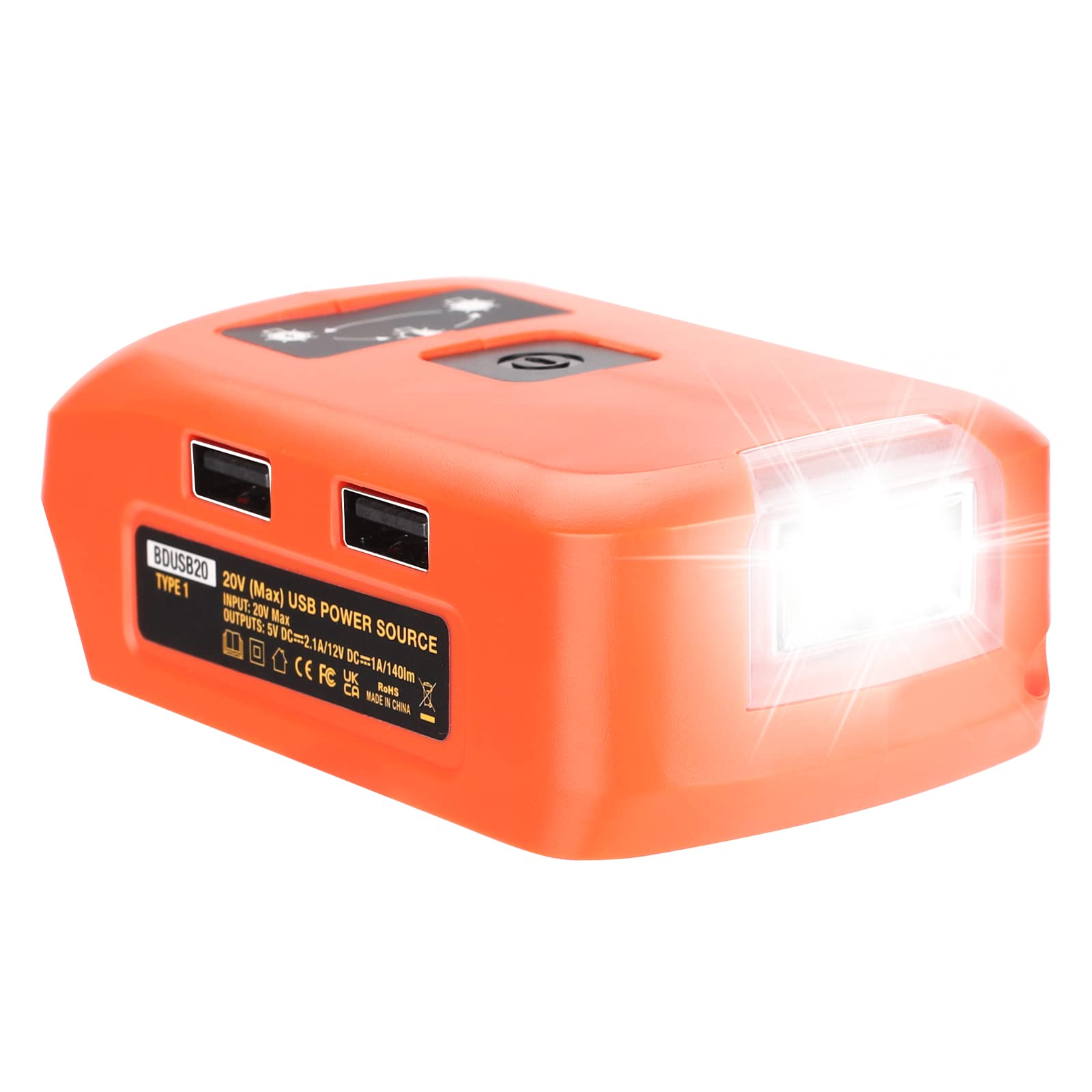 Taingwei adapter compatible with Black & Decker 20V batteries for versatile power