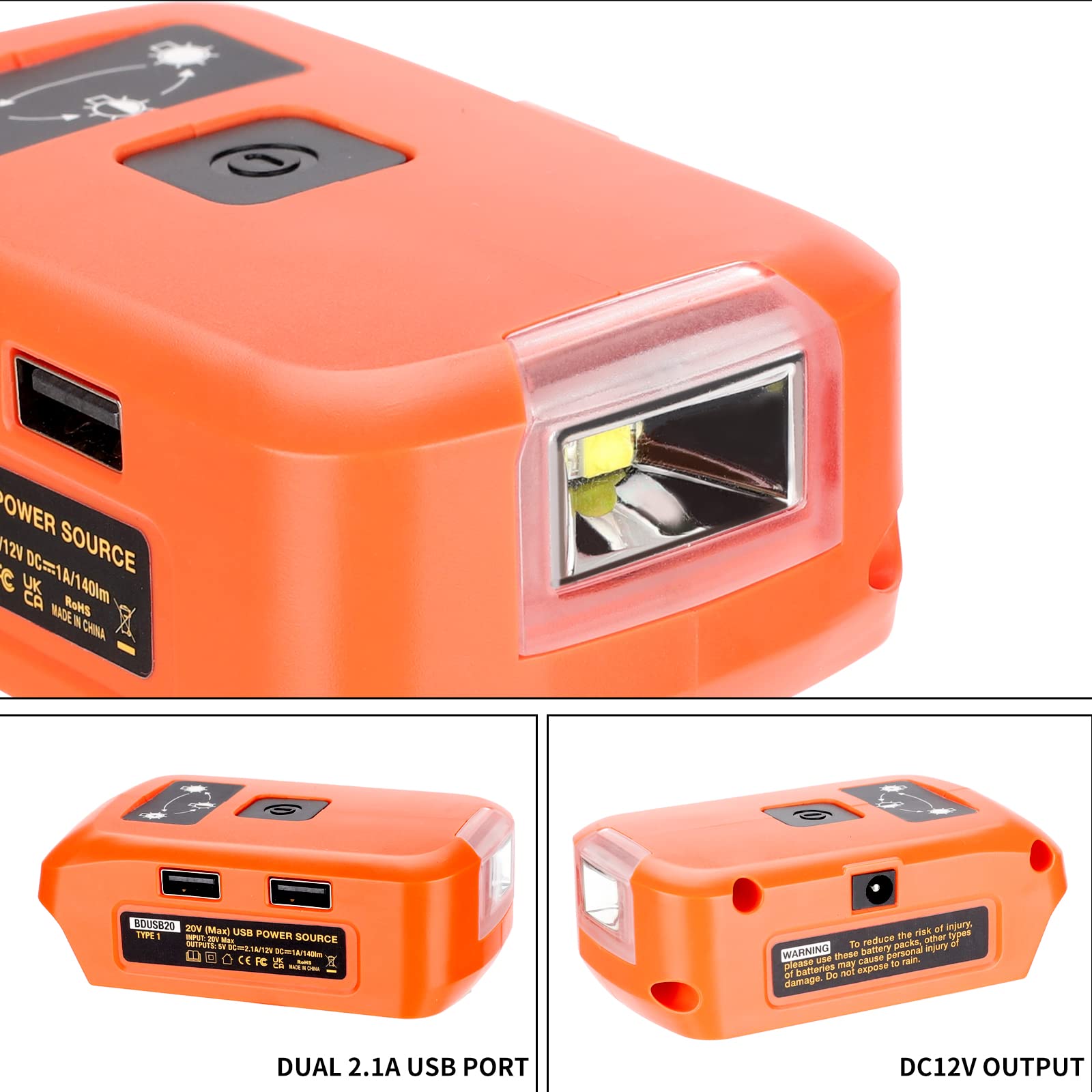 Taingwei adapter doubles as emergency power bank for mobile devices