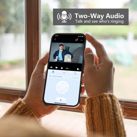 Taishixing HD doorbell human-detection alerts reduce false alarms.