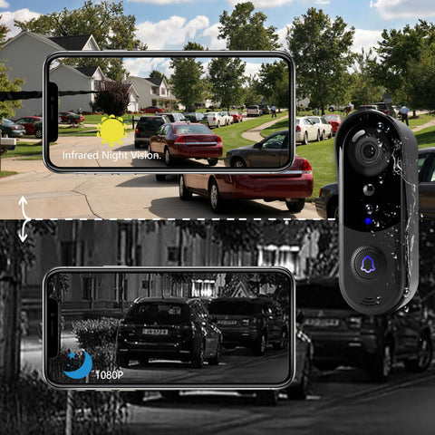 Taishixing HD doorbell weatherproof design supports outdoor use.