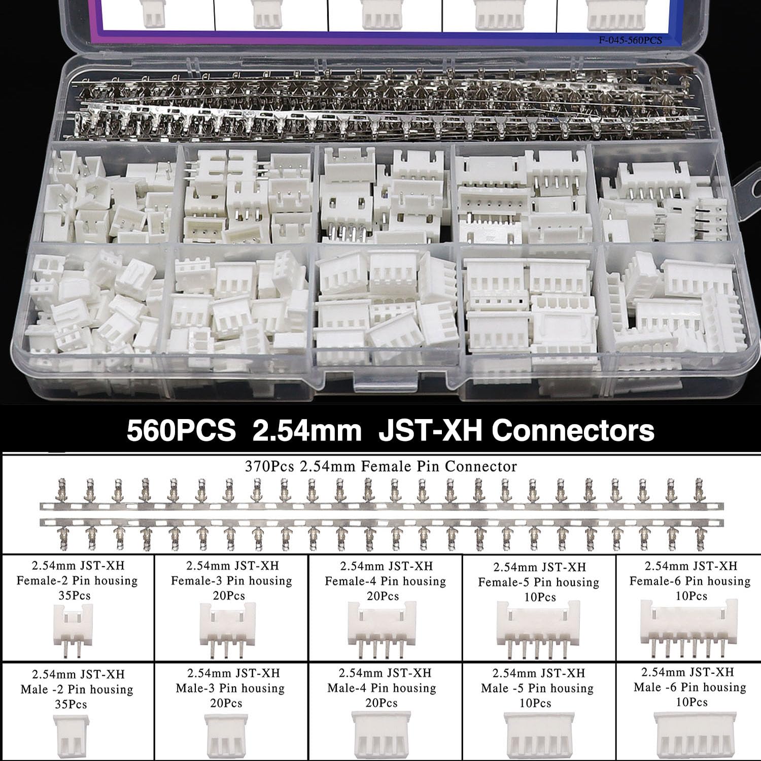 Taiss Dupont Crimping Tool Kit with Dupont connectors simplifies pin wiring tasks.