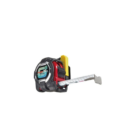 Tajima GS-Lock heavy-duty end hook stays secure during one-handed measuring