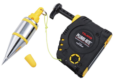 Tajima Plumb-Rite 14oz bob, quick stabilization for fast vertical alignment on site.